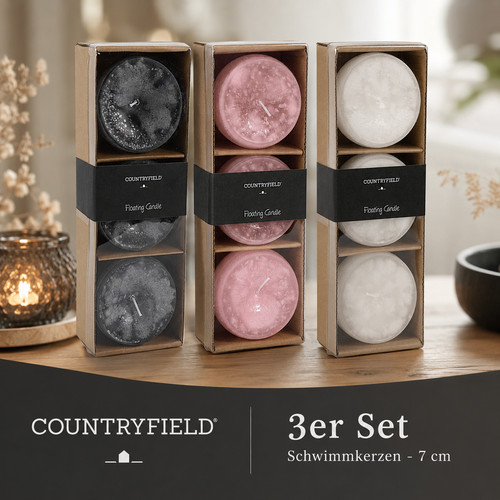 Countryfield schwimmkerzen 3er - countryfield,