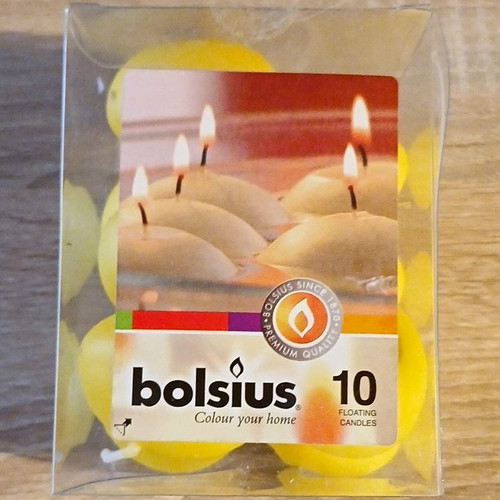 Bolsius schwimmkerzen gelb - schwimmkerzen, 10