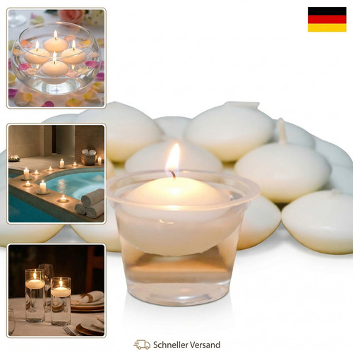 Schwimmkerzen wachs weiß - schwimmkerzen,