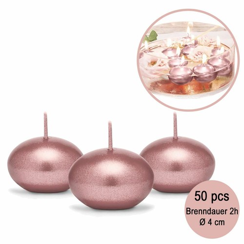 Schwimmkerzen roségold - 50,