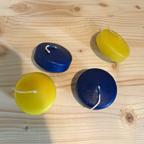 Schwimmkerzen rund aus - 4x,