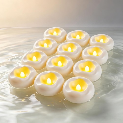 Led schwimmende kerzen 12er - schwimmende,