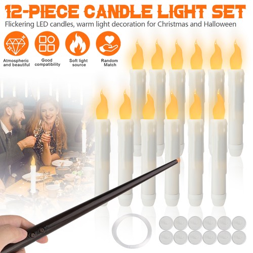 12pcs set flackernde led - 12pcs,